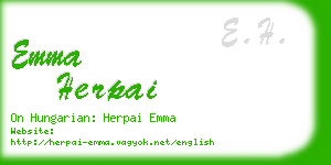 emma herpai business card